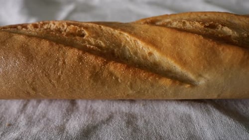 Top View Slider Shot of Rustic Bread Texture in 50p