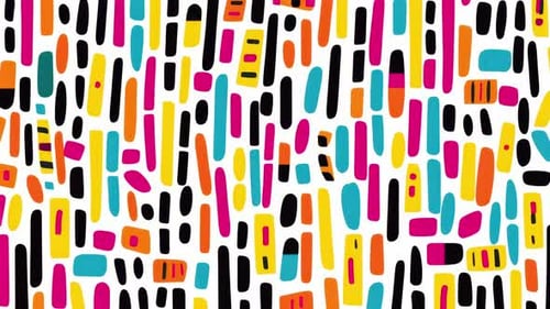Dynamic Abstract Colorful Lines Loop Background Animation