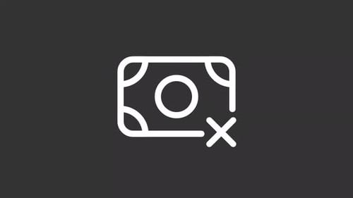 Animated Pay Ban White Line Ui Icon