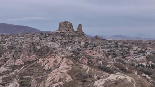 Historic Rockcut Dwellings of Uchisar Castle Cappadocia