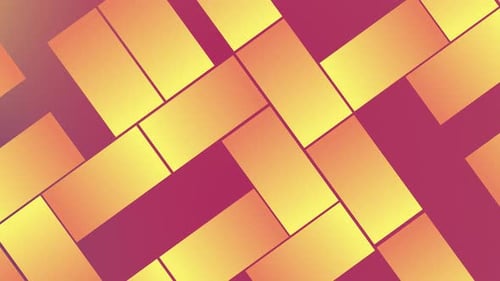 Abstract Geometric Pattern Looping Background with Vibrant Gradient Tiles