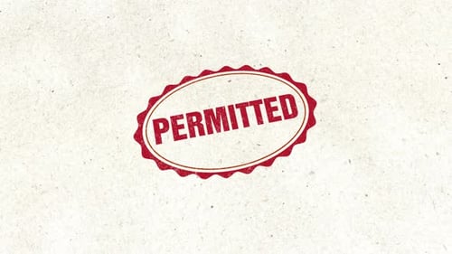 Permitted Rubber Stamp