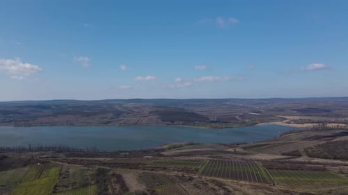 Aerial Drone View at Summer Sunny Day
