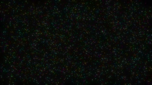 Boucle de particules à mouvement brownien abstrait coloré