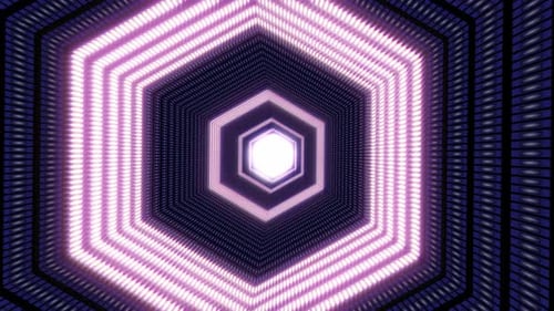 Hexagon Tunnel Background