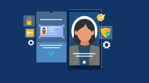 Acesso seguro de login com autenticação facial