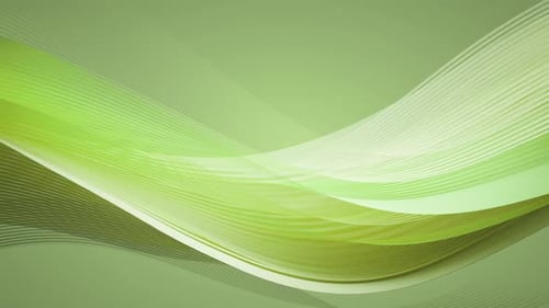 Yellow Green Background 3D Animation Silk Backdrop Wave Abstract Digital Geometric Gradient Noise