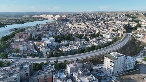Sanliurfa, Birecik City Aerial View