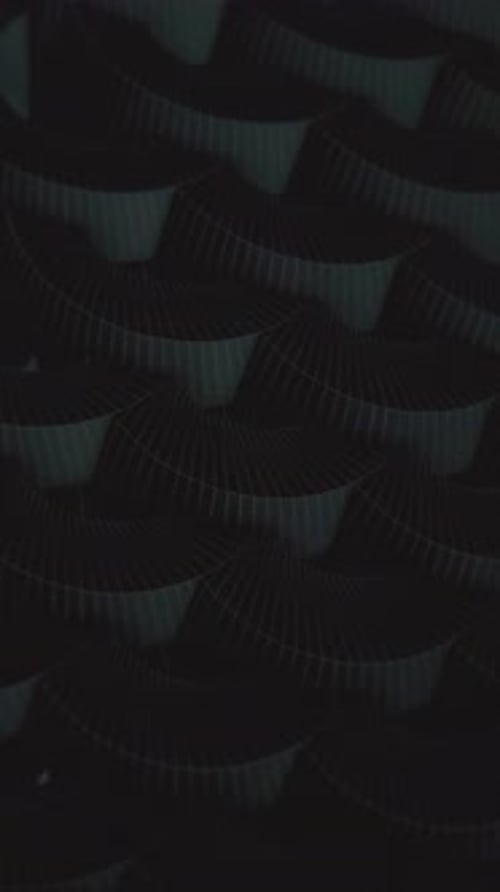 Vertical Video - Dark Spinning Geometric Shapes Abstract Background