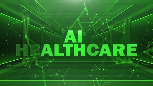 Futuristic Digital AI Healthcare Title Reveal