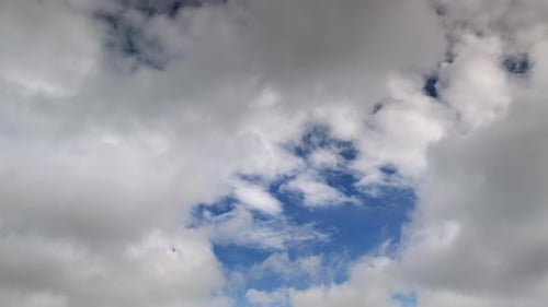 a Sky with Passing Clouds