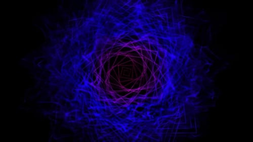 Quadratische Neonpartikel auf Alpha