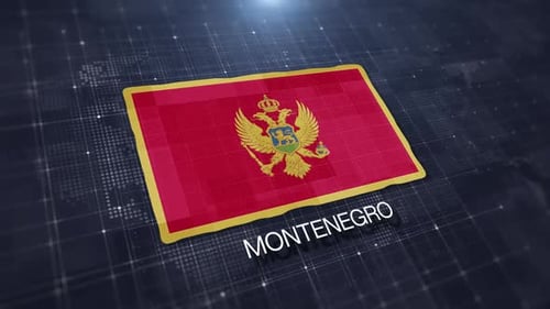 Montenegro Flag Displaying