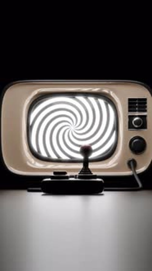 Retro Joystick 3D Loop Animation