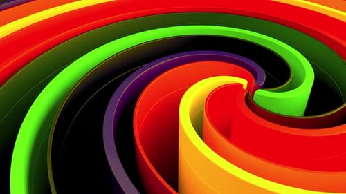 Vibrant Abstract Spiral Loop Background