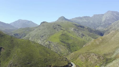 A beautiful mountain and countryside scenery