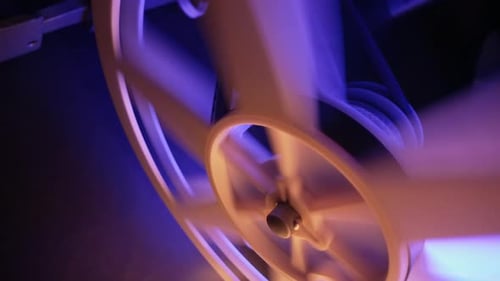 Film Reel Spinning