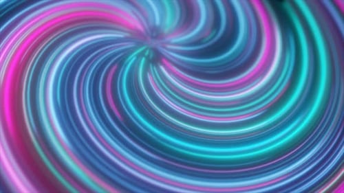 Vibrant Swirling Neon Light Trails Hypnotic Background