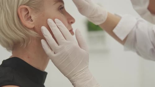 Medical Exam for Woman at Doctor's Office