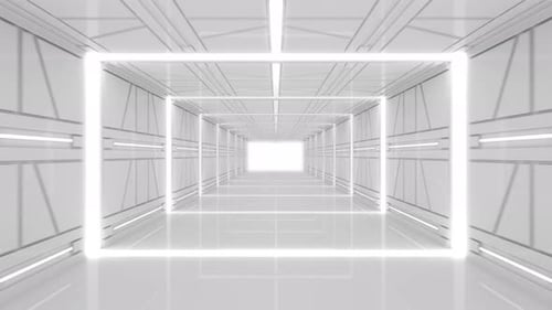 White Endless Tunnel