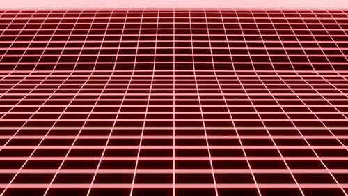 Red Cyber Wavey Abstract VJ Loop Background Animation in 1080HD