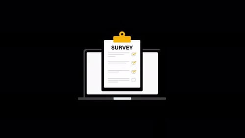 Animated Online Survey Concept Video - Transparent