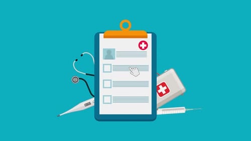 Animated Medical Checklist with Healthcare Tools