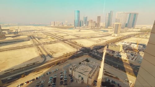 Abu Dhabi City Timelapse From Private Apartment (Zoom In)