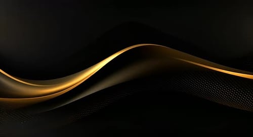 Black luxury corporate background with golden lines