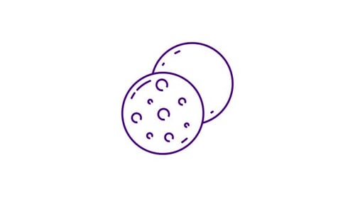 Flat Design Outline Cookies Animation Icon