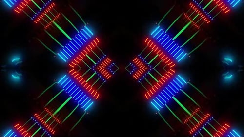 Les néons dynamiques créent un arrière-plan numérique abstrait moderne