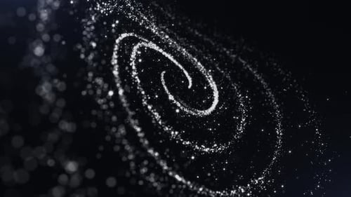 Dark And White Line Particles