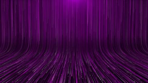Abstract Purple Particle Stream Lines Loop Background