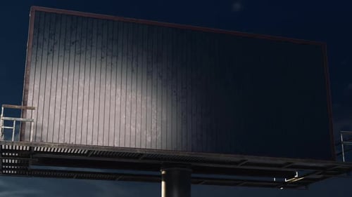 Dramatic Light Sweep Billboard Text Reveal