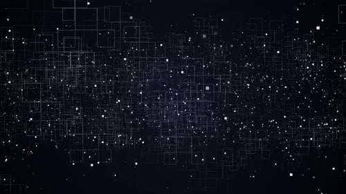 Perspective Grid Wireframe Landscape Digital Technology Background Digital Data Square Blue Pattern