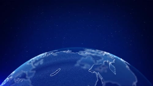 Connexion au réseau d'affaires de la planète Terre, carte du monde, flux de données numériques, technologie Blockchain