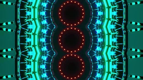 Colorful Abstract Tunnel Motion Graphics