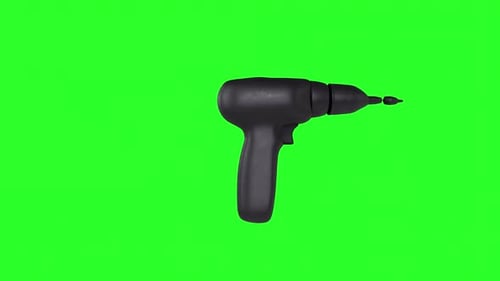 Driller 3d object rotating loop