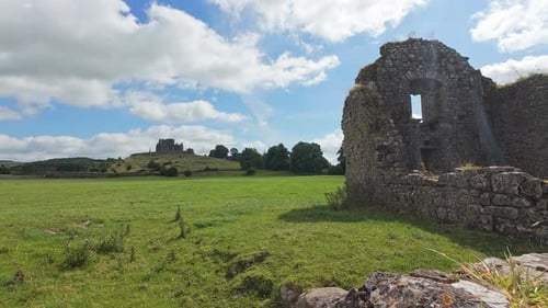 Ireland Epic Locations The Rock Of Cashel from the ruins of Home abbey in Tipperary Ireland
