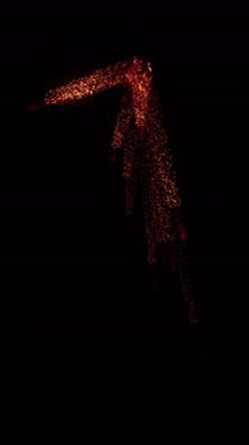 Fiery Particle Burst Logo Reveal Animation