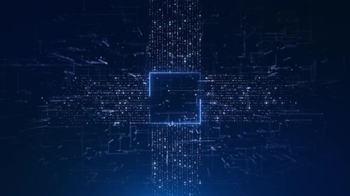 Digital Data Network Abstract Logo Reveal
