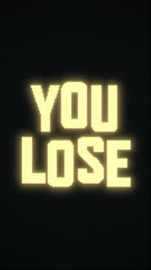 You Lose on Jumbotron LED screen