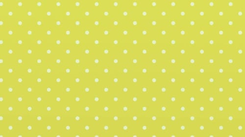 Yum Collection: A yellow color changing effect background with white dots pattern moving left to rig