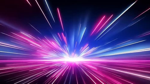 Explosion abstraite de lignes de vitesse vibrantes