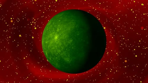 leuchtender Merkur, Planet, Globus, Raum im kleinen Stern