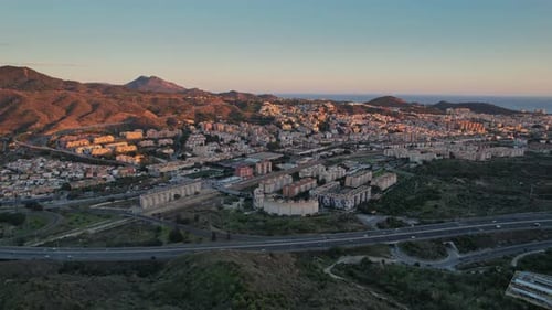 Hermoso paisaje andaluz cerca de Málaga, España