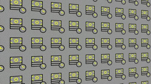 Dynamic Background with Animated Wall of Payment Icons, Exclusive, Unique Design