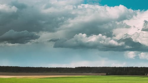 Hyper Lapse Dramatic Sky With