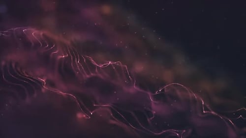 Abstract Flowing Particle Lines Glowing Background Animation