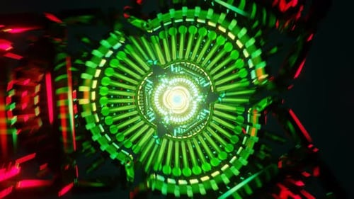 Seamless VJ Loop of Psychedelic Neon Patterns